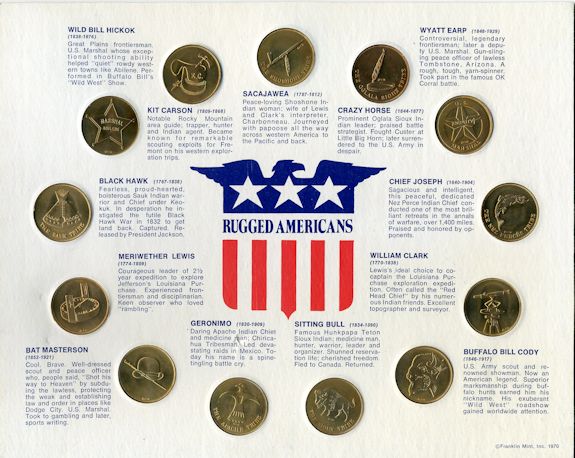 Husky Oil Company's<br>Rugged Americans Bronze Promotional Coin Set