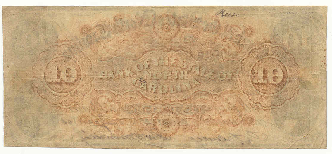 P1190b Bank of the State of North Carolina, Raleigh $10