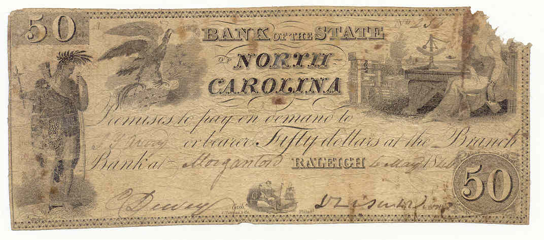 P1235CN Bank of the State of North Carolina, Raleigh $50