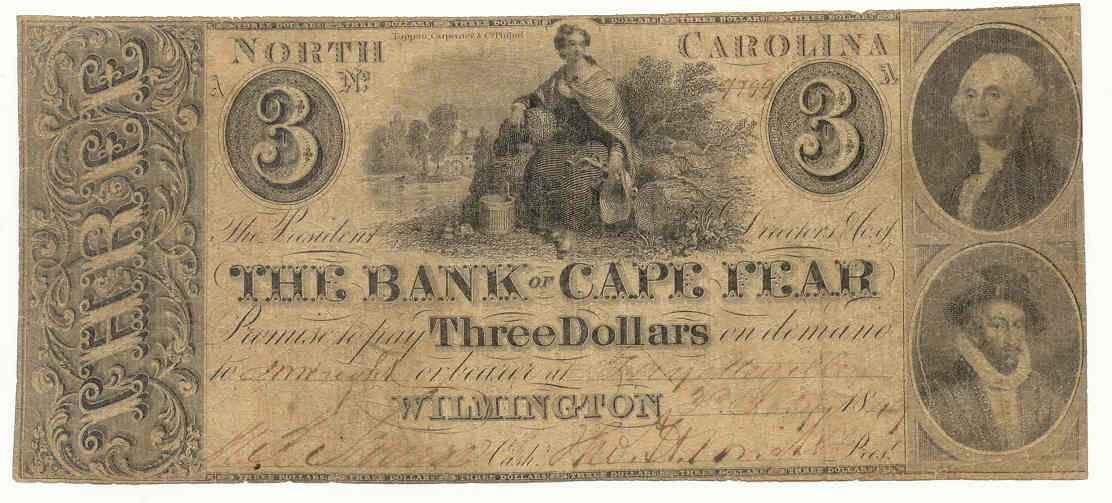 P30 Bank of Cape Fear, Wilmington $3