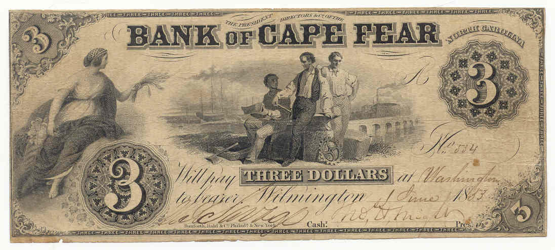 P40 Bank of Cape Fear, Wilmington $3