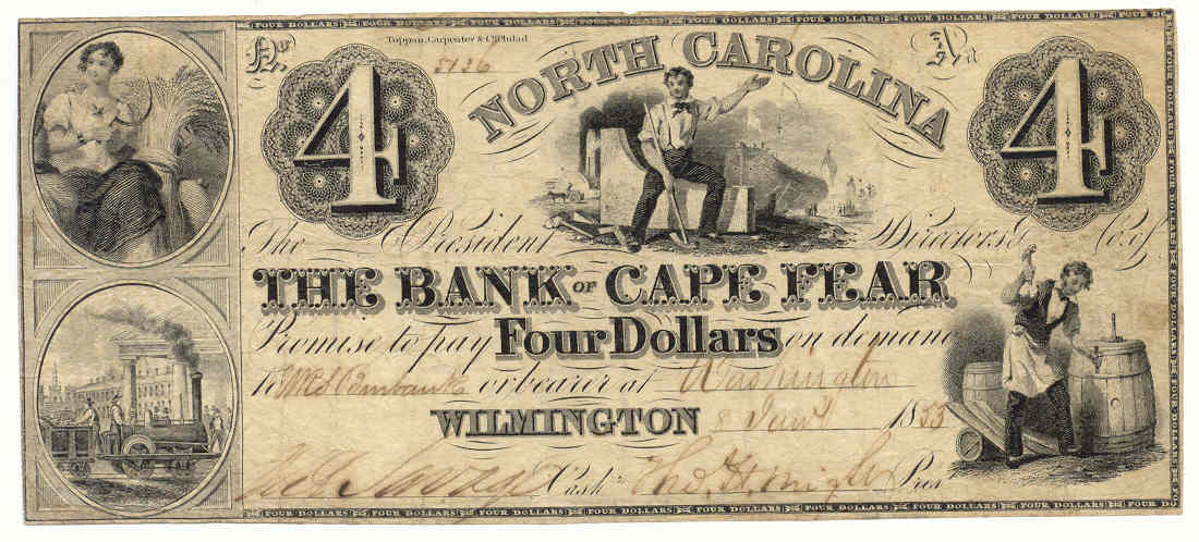 P60 Bank of Cape Fear, Wilmington $4