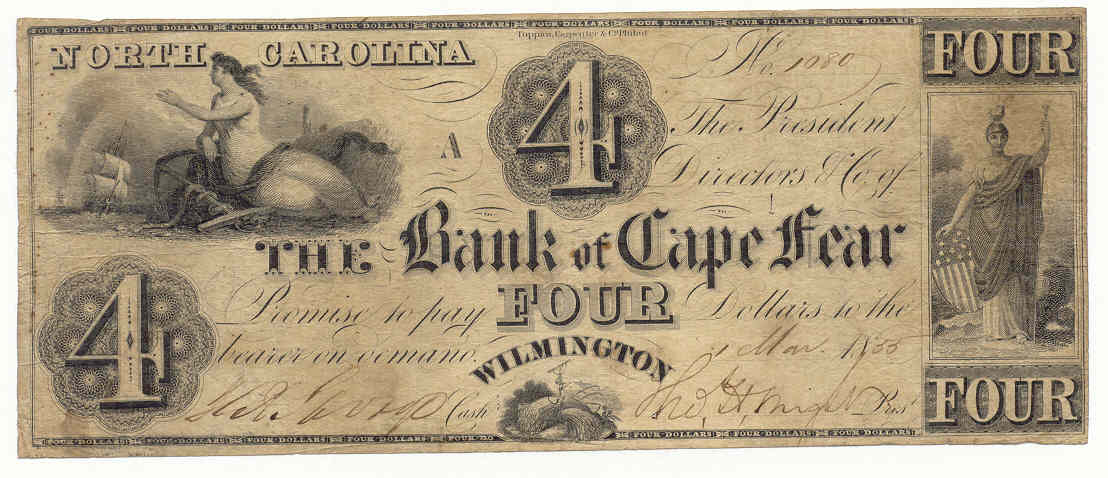 P80 Bank of Cape Fear, Wilmington $4