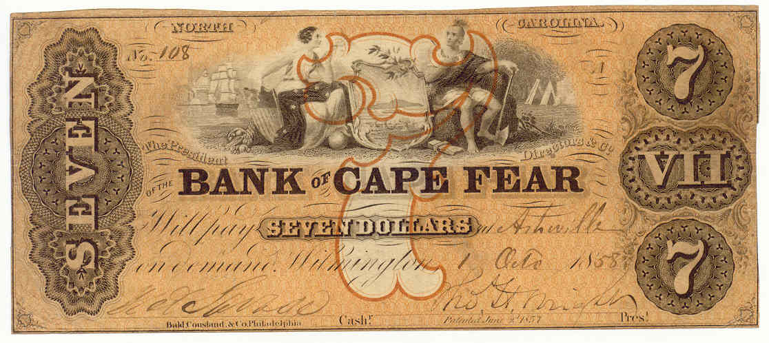 P170A Bank of Cape Fear, Wilmington $7