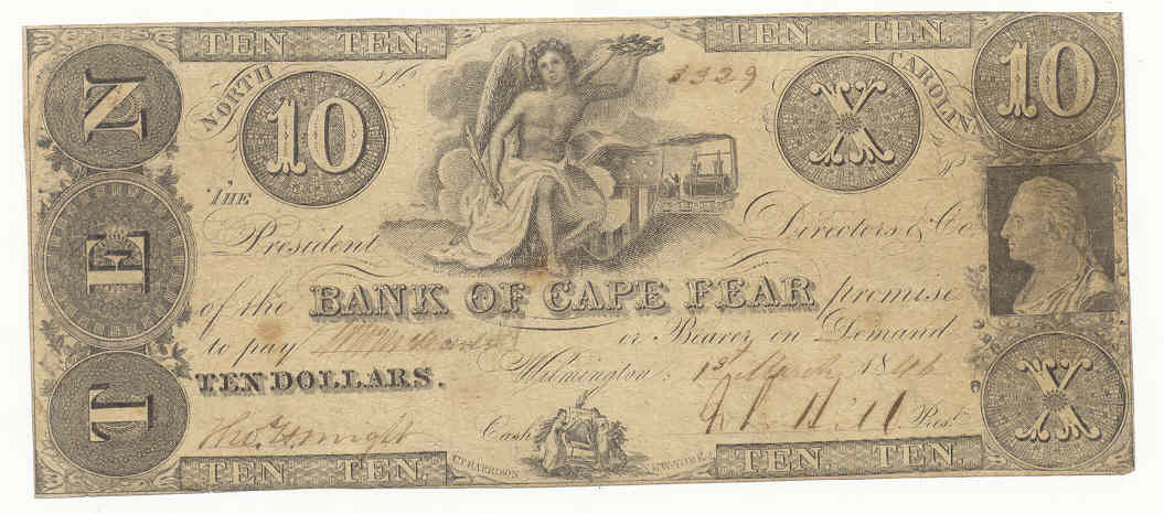 P210 Bank of Cape Fear, Wilmington $10
