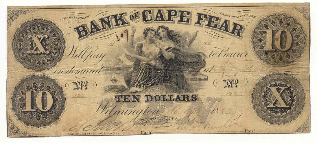 P230 Bank of Cape Fear, Wilmington $10