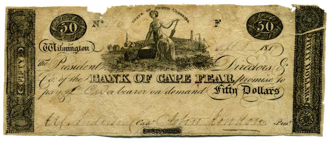 P290 Bank of Cape Fear, Wilmington $50