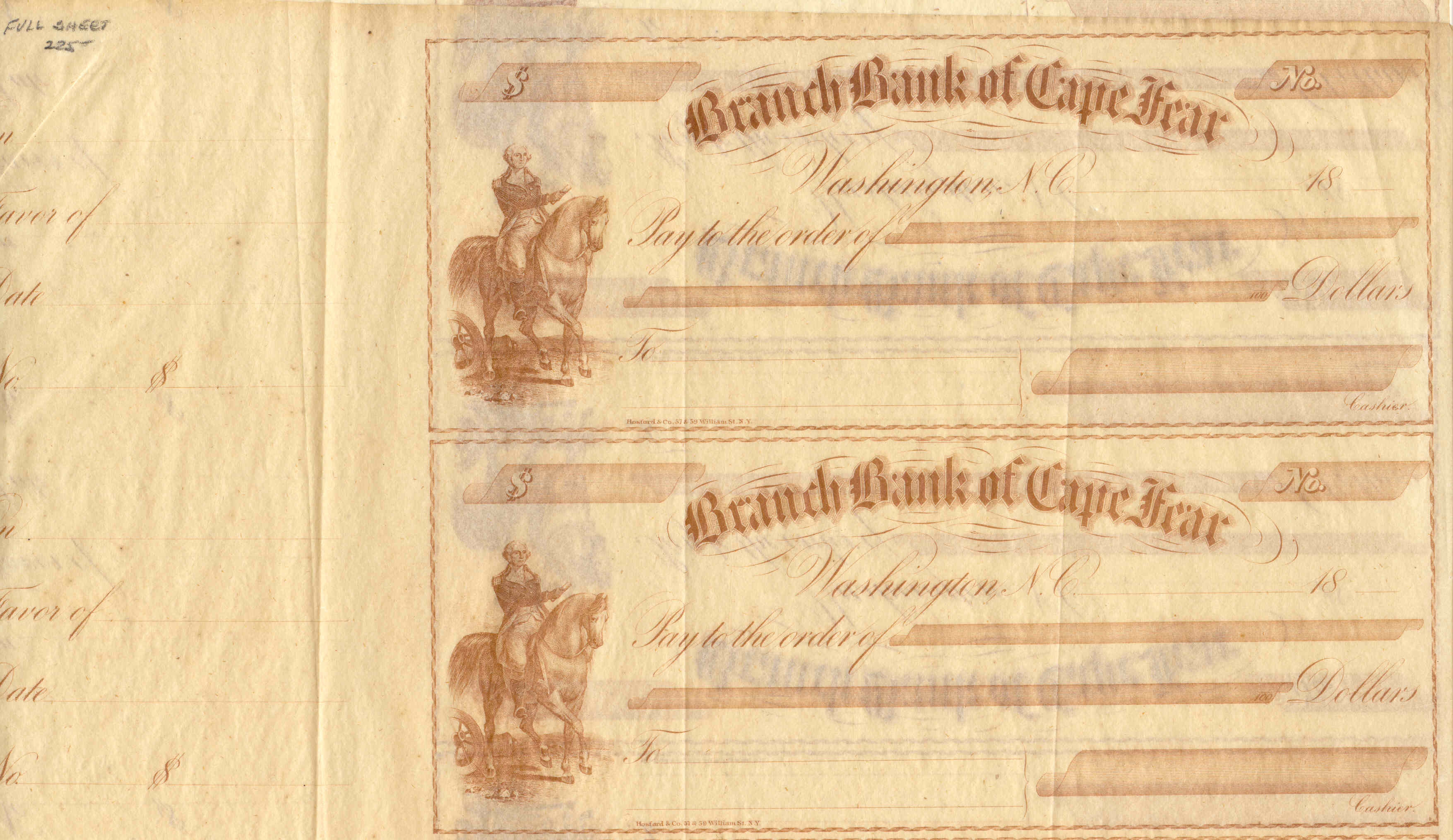 Bank of Cape Fear Counter Checks (Washington Branch)