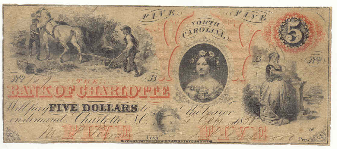 P370 Bank of Charlotte, Charlotte $5