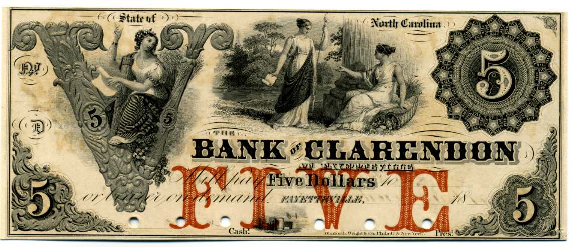 Proof P450 Bank of Clarendon, Fayetteville $5