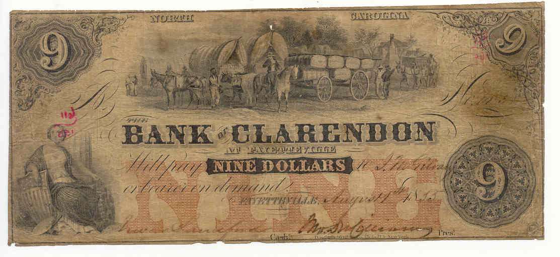 P490 Bank of Clarendon, Fayetteville $9
