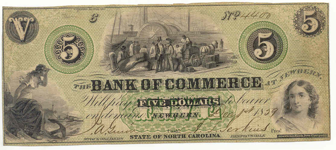 P520 Bank of Commerce, New Bern $5
