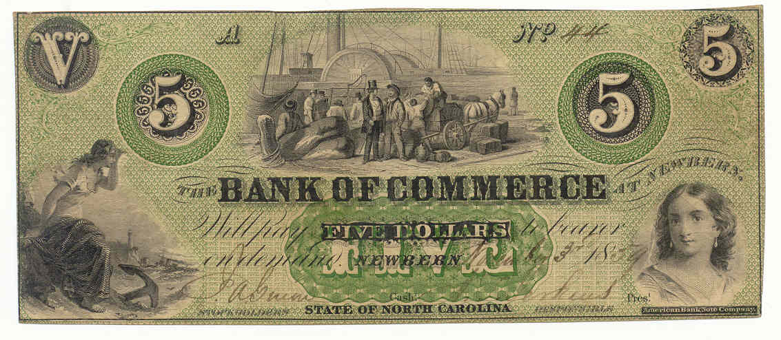P520 Bank of Commerce, New Bern $5