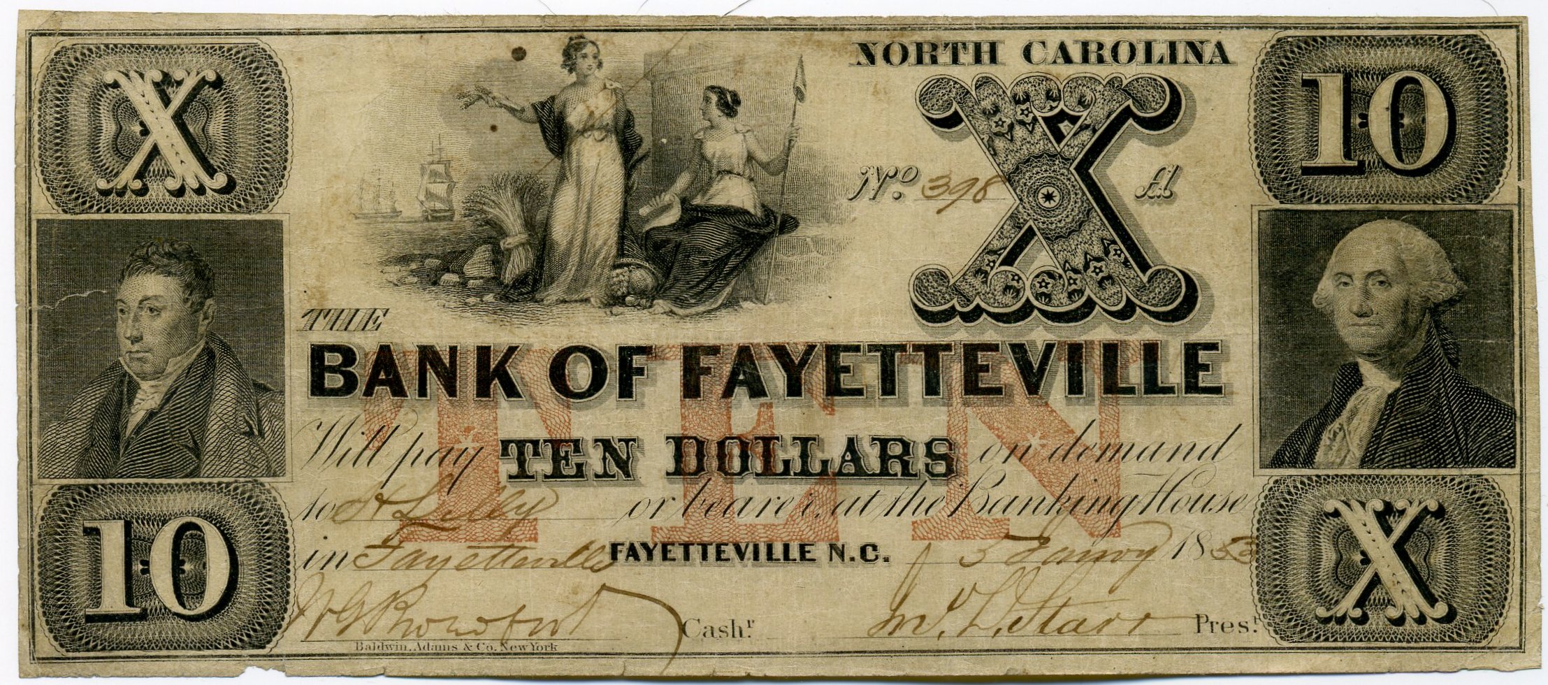 P820A Bank of Fayetteville, Fayetteville $10
