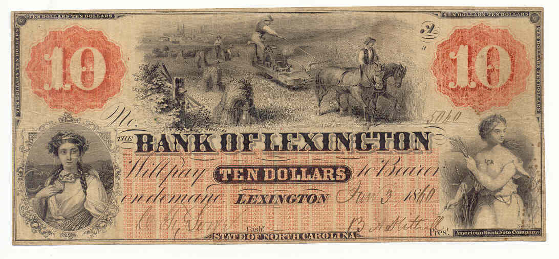 P860 Bank of Lexington, Lexington $10