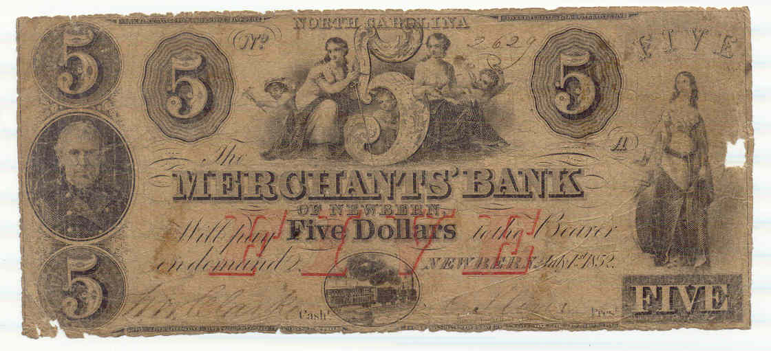 P907SP Merchants Bank, New Bern $5