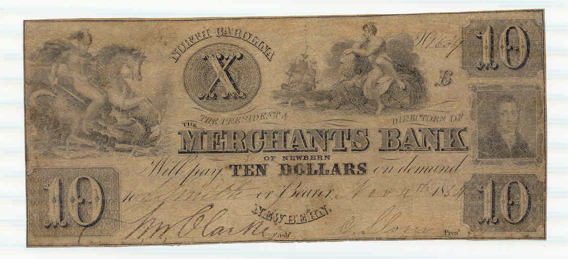 P915SP Merchants Bank, New Bern $10