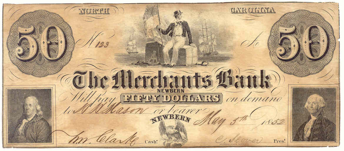 P925SP Merchants Bank, New Bern $50
