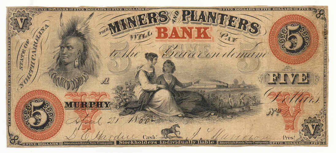 P940 Miners & Planters Bank, Murphy $5