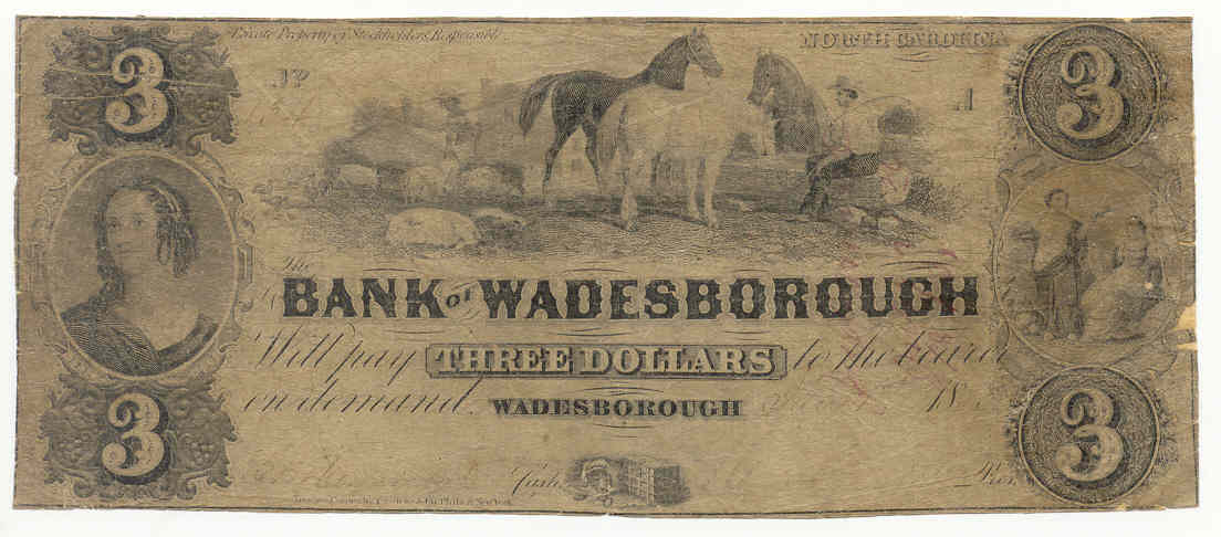 P1270 Bank of Wadesborough, Wadesborough $3