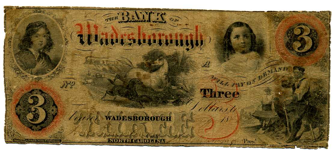 P1280 Bank of Wadesborough, Wadesborough $3