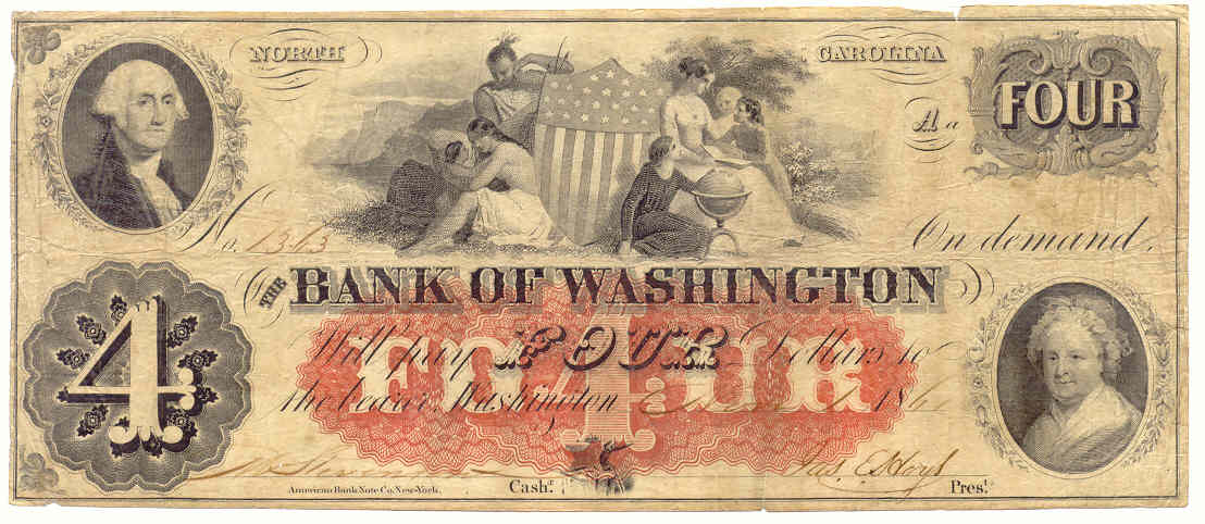 P1360A Bank of Washington, Washington $4