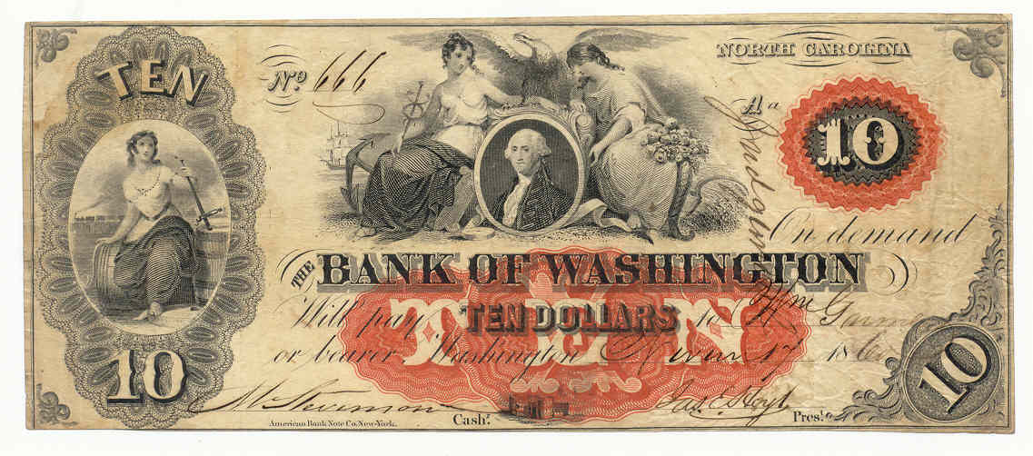 P1380A Bank of Washington, Washington $10