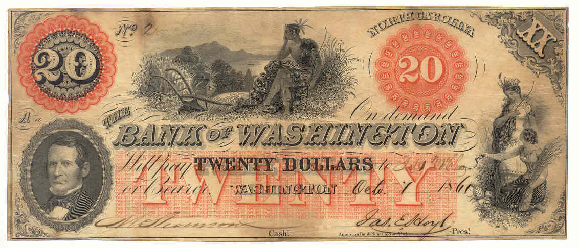 P1390A Bank of Washington, Washington $20