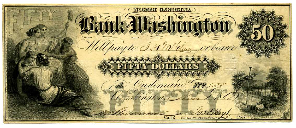 P1400 Bank of Washington, Washington $50