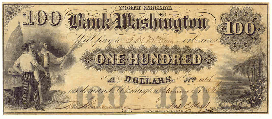 P1410 Bank of Washington, Washington $100