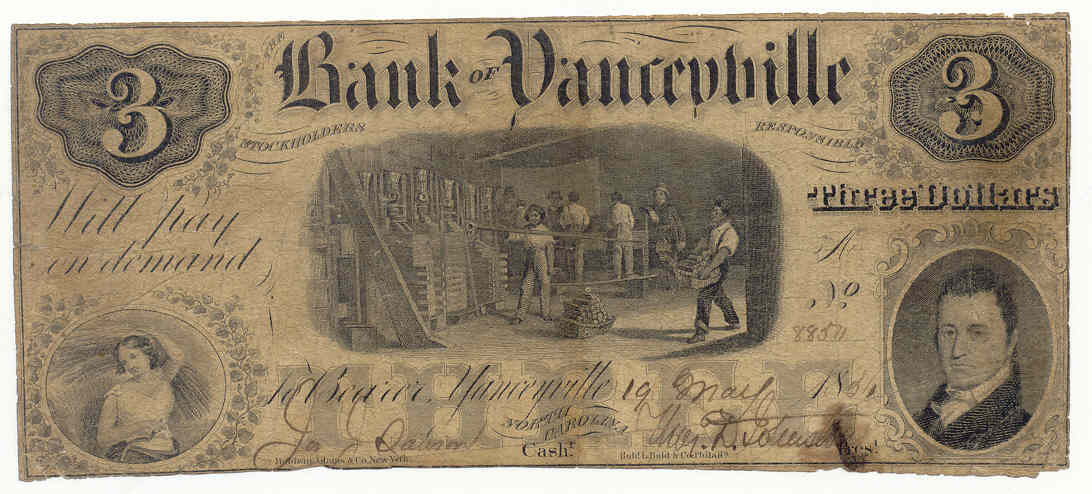 P1540 Bank of Yanceyville, Yanceyville $3