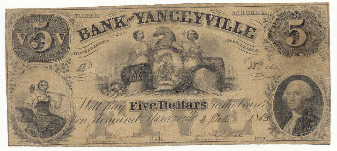 P1560 Bank of Yanceyville, Yanceyville $5