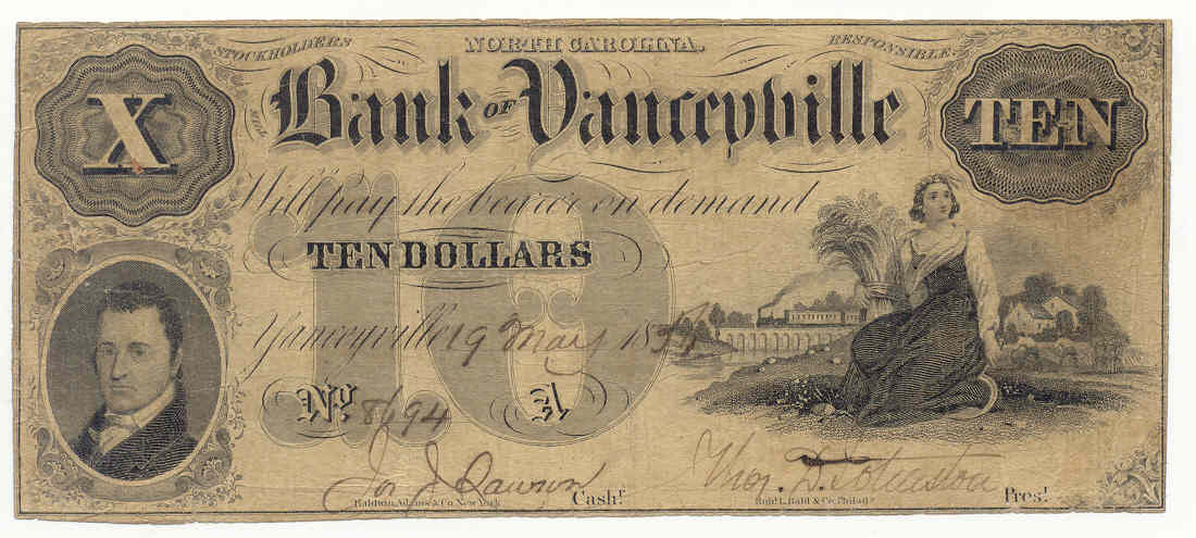 P1570 Bank of Yanceyville, Yanceyville $10