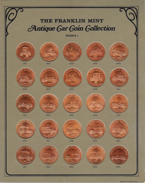 232Collection Franklin mint antique car coins series 3 for Iphone Home Screen