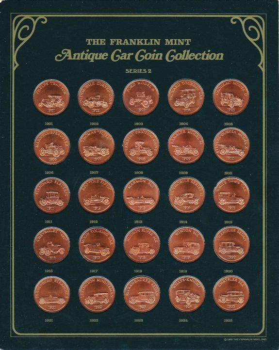 Collection of Antique Car - Series 2 Bronze Set