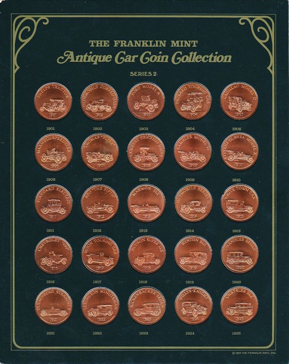Collection of Antique Car - Series 2 Bronze Set