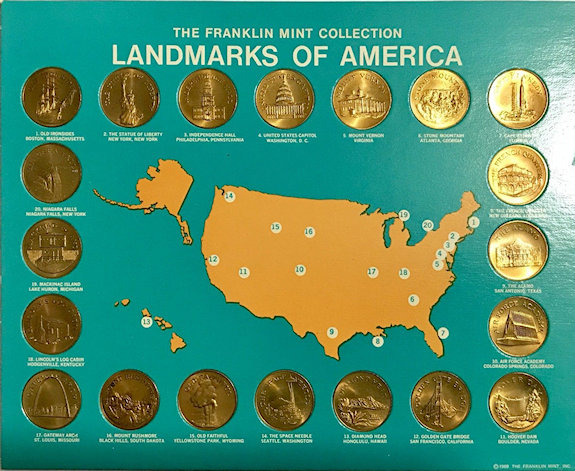 The Landmarks of America Bronze Set